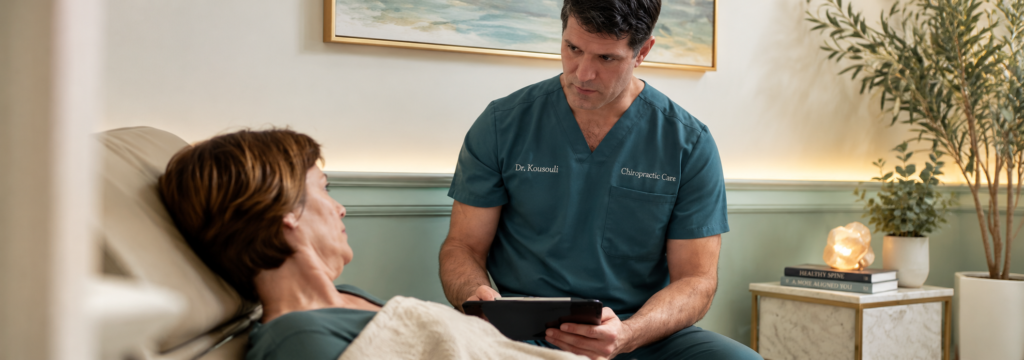 Chiropractor & Hypnotist in Mount Kisco, NY | Dr. Kousouli 5 Dr. Kousouli Performing Regression Therapy